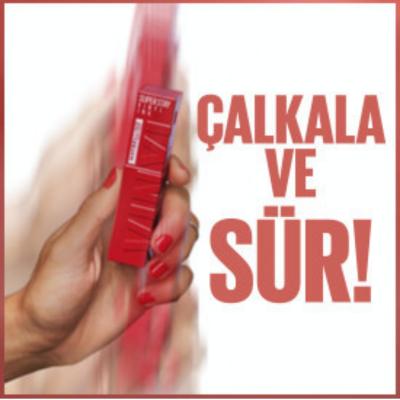 Maybelline New York Super Stay Vinyl Ink Liquid Lipstick - 120 Punchy, Long-Lasting Lip Gloss for Vibrant Color