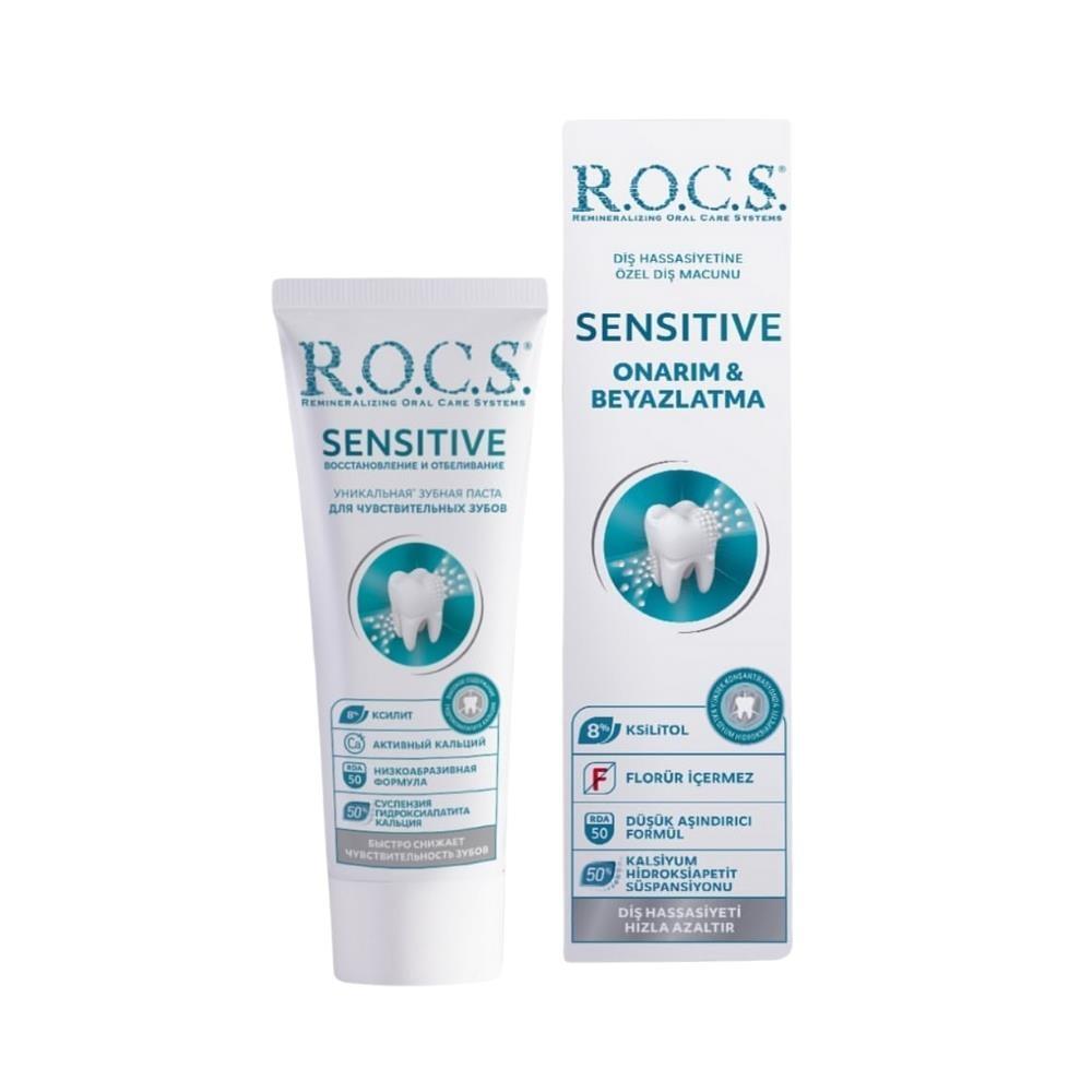 Rocs Sensitive Repair & White Toothpaste for Sensitive Teeth - 94g