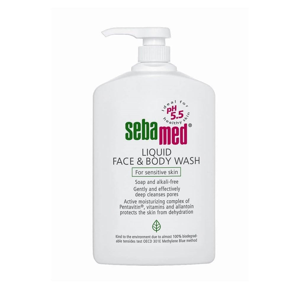 Sebamed Liquid Face & Body Wash - Gentle, pH 5.5 Cleanser for Sensitive Skin, Soap-Free, 33.81 fl oz