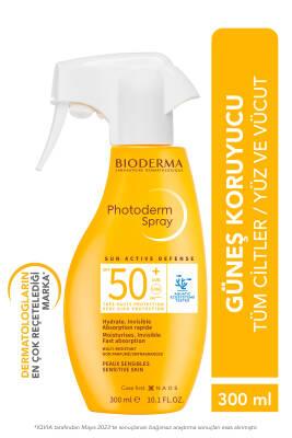 Bioderma Photoderm SPF50+ Sunscreen Spray 300ml - Water Resistant, Non-Greasy, Fragrance-Free