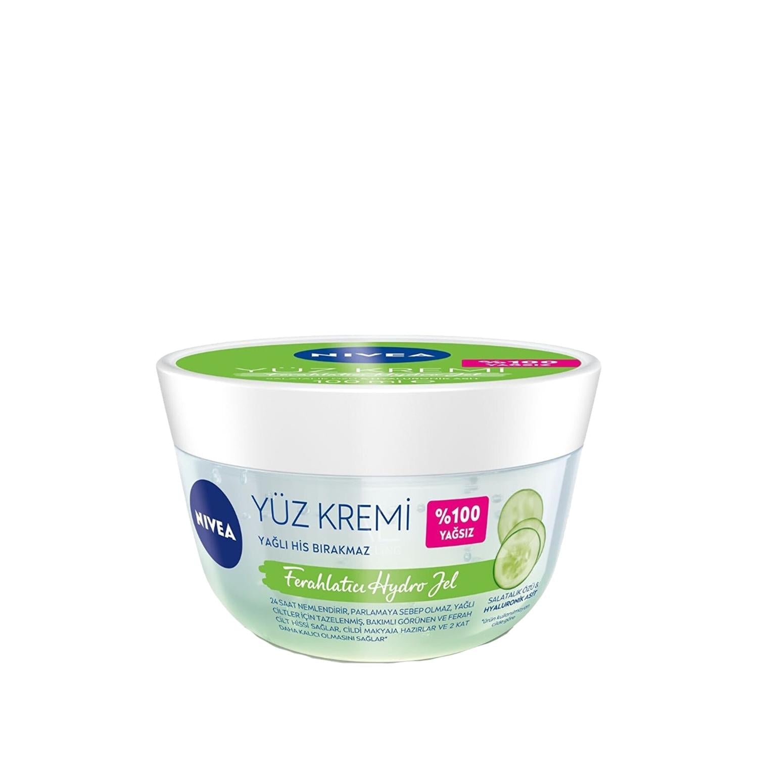 Nivea Refreshing Hydro Jel Face Moisturizer - Lightweight, Hydrating Skincare for Refreshing Facial Care