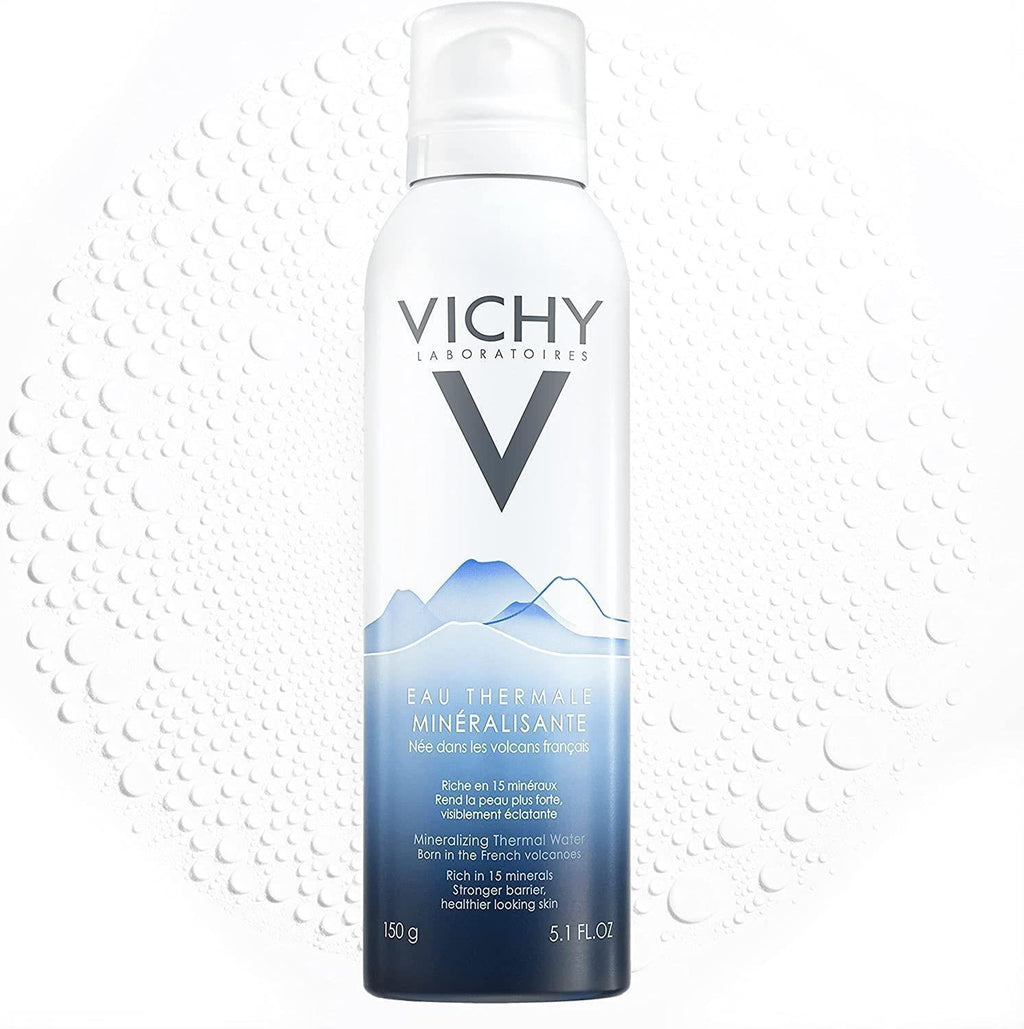 Vichy Thermal Water Spray - Soothing Skincare for Sensitive Skin, 100% Natural Thermal Water, Hypoallergenic & Fragrance-Free