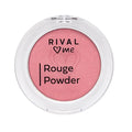 Rival Loves Me Vegan Blush - Dermatologically Tested, Glamorous Rose Shade, Compact & Portable