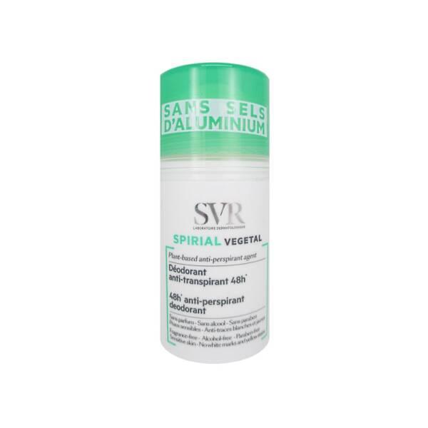 SVR Spirial Deodorant Anti Perspirant Vegetal Roll-on - Natural, Long-Lasting Sweat Control for Sensitive Skin