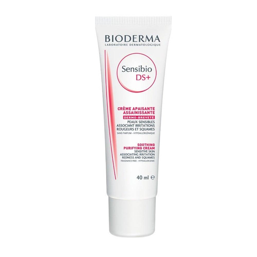 Bioderma Sensibio DS+ Cream: Soothing Facial Cream for Sensitive & Irritated Skin - Redness Relief, Hypoallergenic, Fragrance-Free - 1.35 fl oz