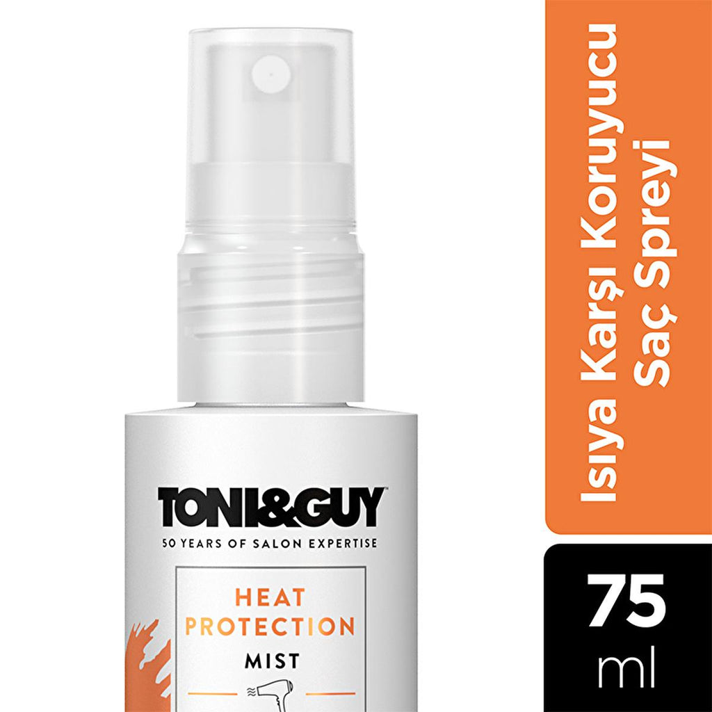 Toni&Guy Heat Protective Hair Spray - Sulfate-Free, Paraben-Free Styling for Damage Prevention