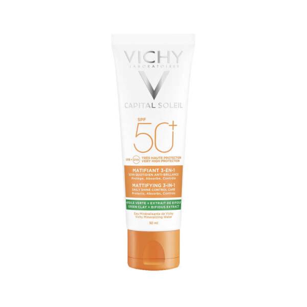 Vichy Capital Soleil Mattifying 3-in-1 SPF50+ Sunscreen for Sensitive Skin - 1.69 fl oz