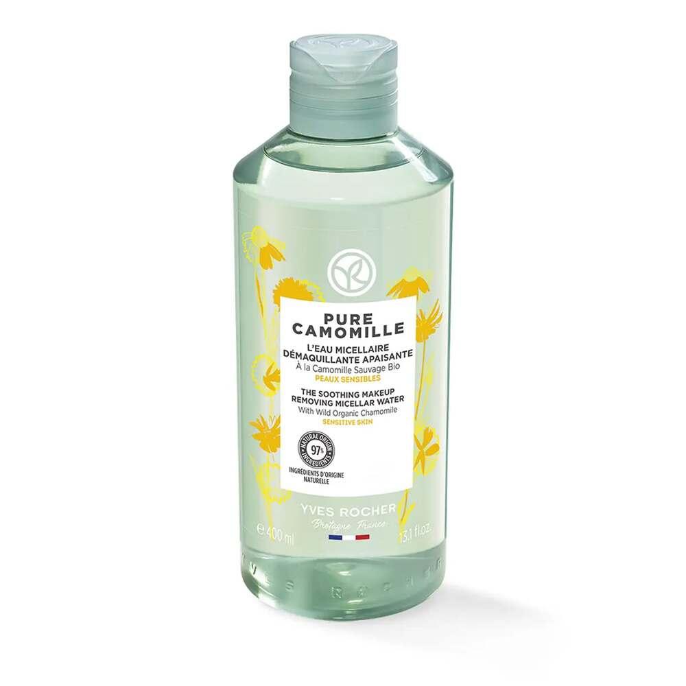 Pure Camomille Micellar Makeup Cleansing Water for Sensitive Skin - Gentle, Organic Chamomile, pH Balanced