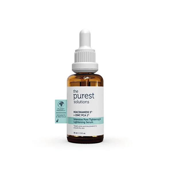 The Purest Solutions Pore Tightening and Lightening Serum 30ml - Niacinamide 5% + Zinc PCA 1% for Smoother, Even-Toned Skin