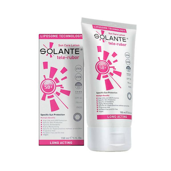 Solante Sunscreen Lotion SPF50+ - Hypoallergenic & Water-Resistant Sun Protection for Sensitive Skin