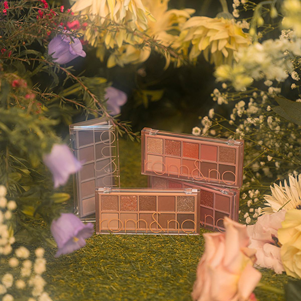 rom&nd Better Than Palette: Rosebud Garden Eyeshadow Palette - Korean Makeup, Matte & Shimmer, Long-Lasting Color