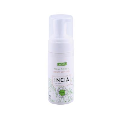 Incia Natural Facial Cleansing Foam for Oily Skin - Enriched with Tea Tree Oil & Vitamin E, Paraben-Free, 4.23 fl oz
