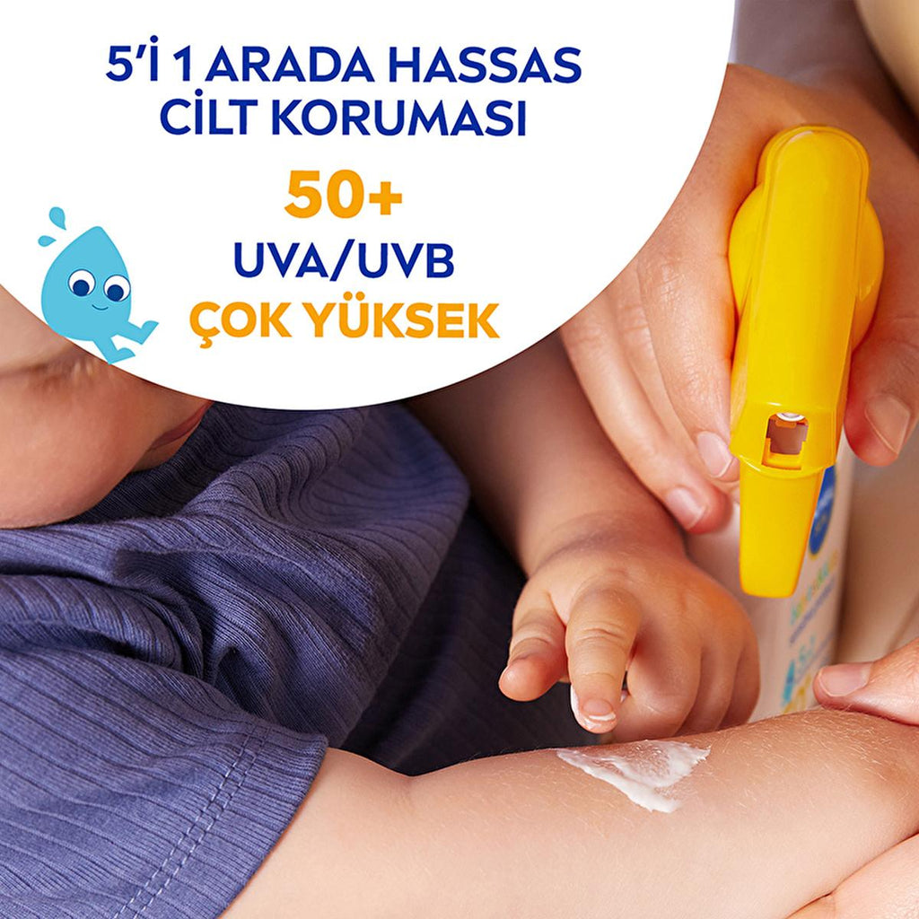 Nivea Baby & Child Sunscreen SPF 50 - UVA/UVB Protection, Water Resistant Sun Protection for Sensitive Skin, Sun Spray, 270 ml