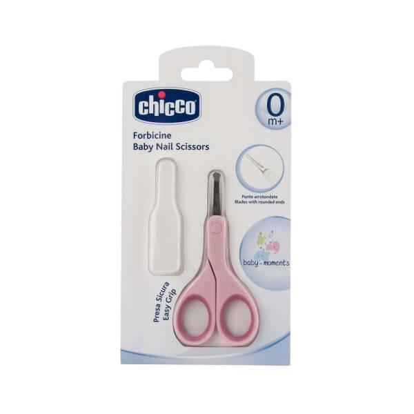 Chicco Baby Nail Clippers for Newborns - Safe, Stainless Steel Nail Scissors with Rounded Tips & Ergonomic Grip
