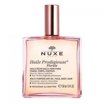 Nuxe Huile Prodigieuse Floral: Multi-Purpose Dry Oil for Radiant Skin & Hair - 96.9% Natural, Anti-Oxidant, Floral Scented - 50ml