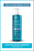 Ducray Keracnyl Cleansing Gel for Acne-Prone Skin - Gentle, Non-Drying, Myrtacine Enriched - 13.53 fl oz