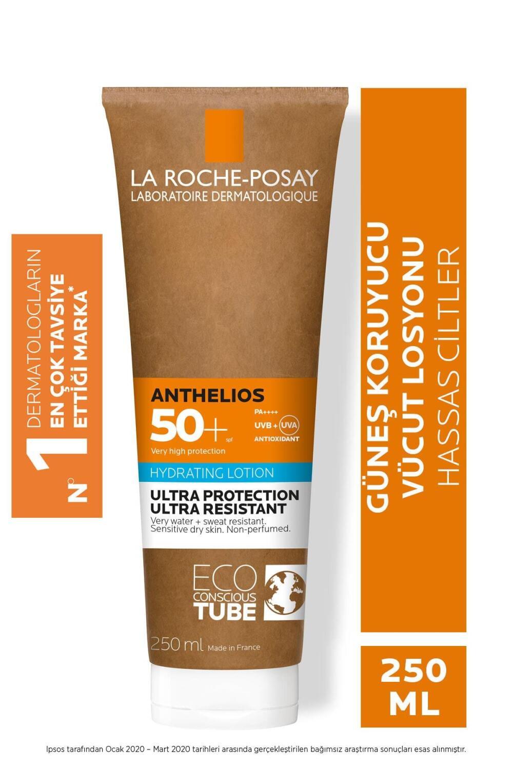 La Roche-Posay Anthelios SPF 50 Sunscreen Lotion: High UVA/UVB Protection, Fragrance-Free & Non-Comedogenic for Sensitive Skin (8.45 fl oz)