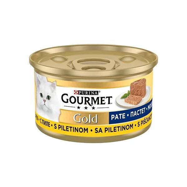 Purina Gourmet Gold: Delicious Shredded Chicken Canned Cat Food, Complete Nutrition for Adult Cats (85g)