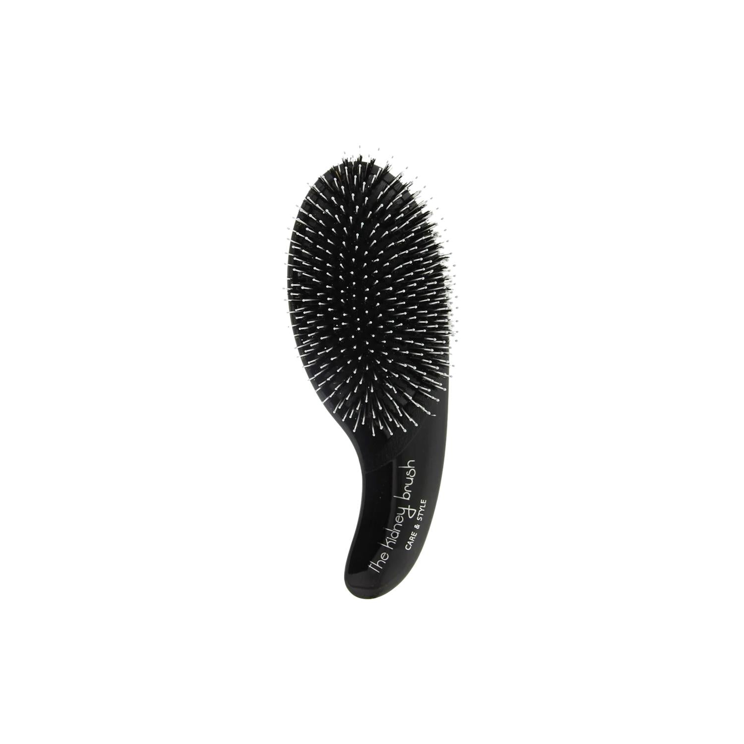 Olivia Garden Black Edition Hair Brush - Detangling & Styling Brush for Curly Hair, High-Quality Bristles, Gentle on Hair