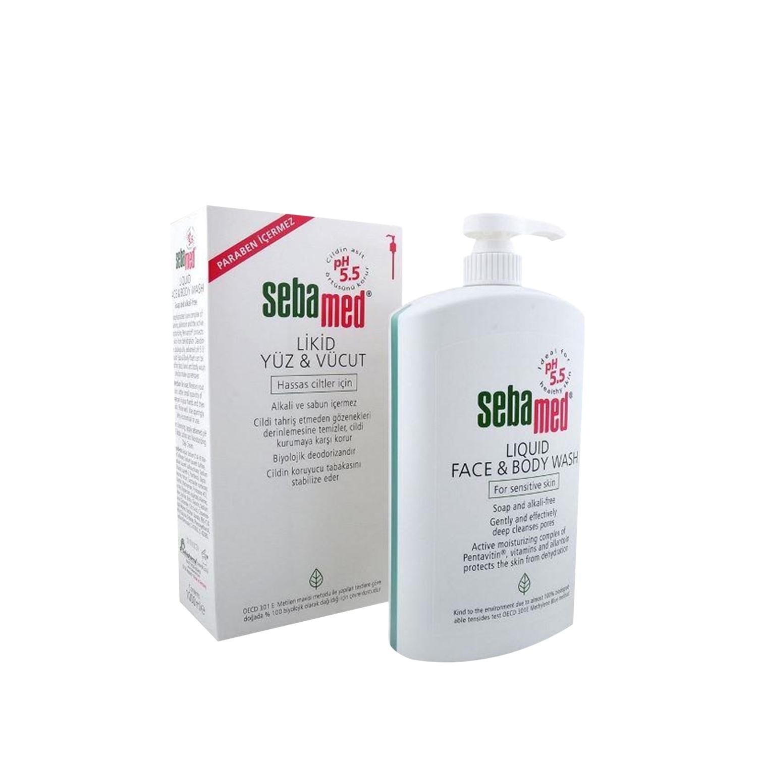 Sebamed Sensitive Skin Shower Gel for Face and Body - Gentle, pH-Balanced Cleanser, 33.81 fl oz