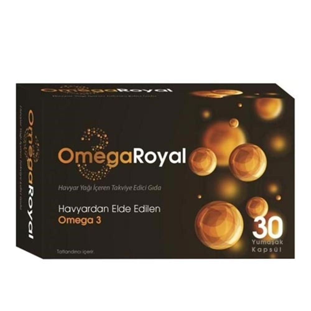 Omega Omega-3 Supplement with Caviar Oil - Fish Oil Capsules - 30 Softgel Capsules