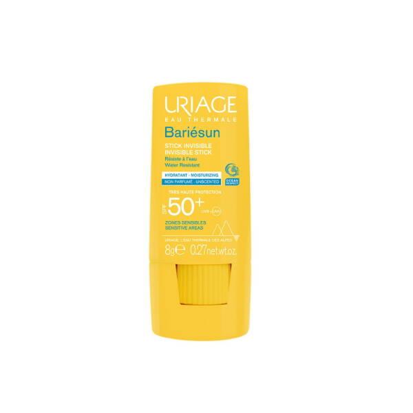 Uriage Bariesun SPF50+ Invisible Sunscreen Stick: High Protection for Sensitive Skin, Face, Ears & Nose - Broad Spectrum, No White Cast