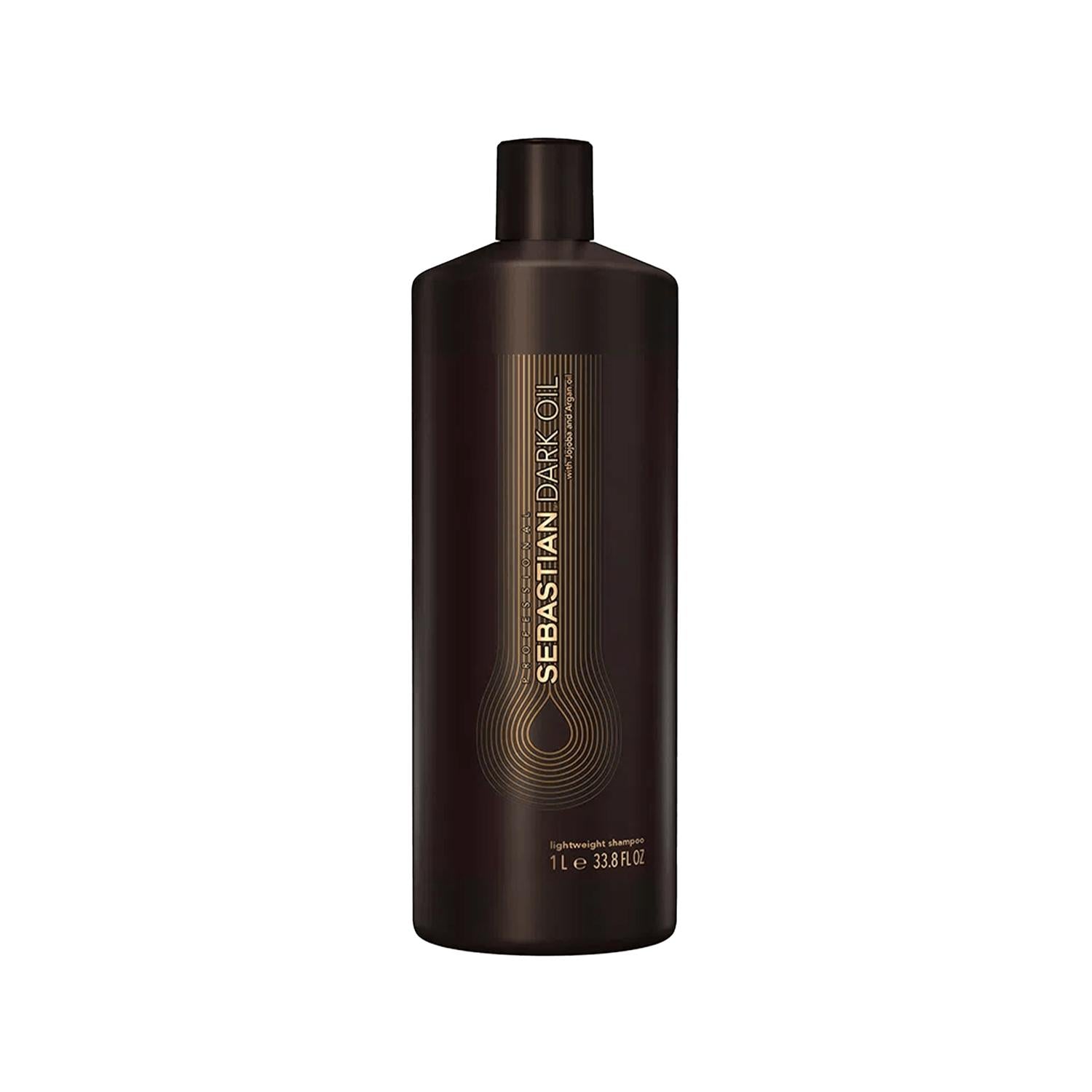 Sebastian Dark Oil Hair Care Shampoo - 1000ml Nourishing Formula for Dry or Damaged Hair