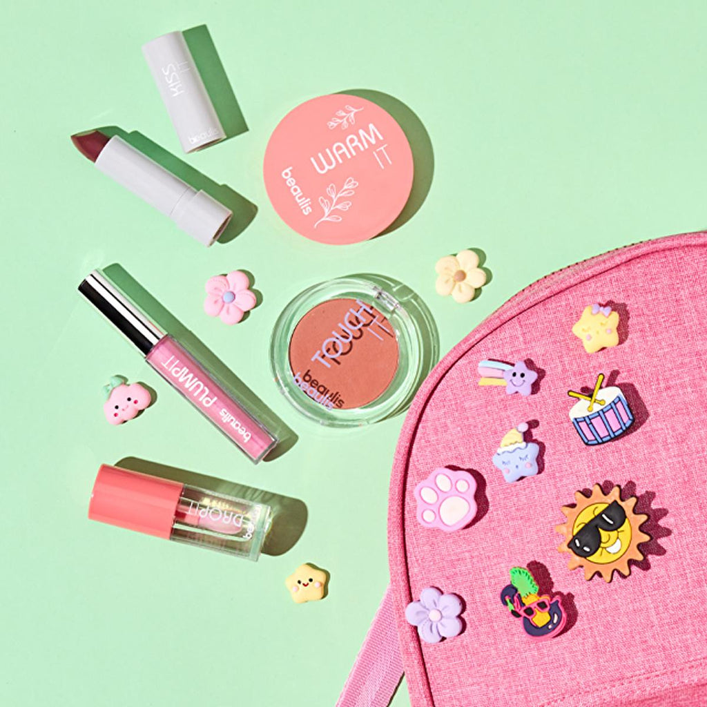 Beaulis Color-Changing Lip Gloss & Blush - pH Sensitive, Temperature Reactive, Multifunctional Makeup for Lips and Cheeks