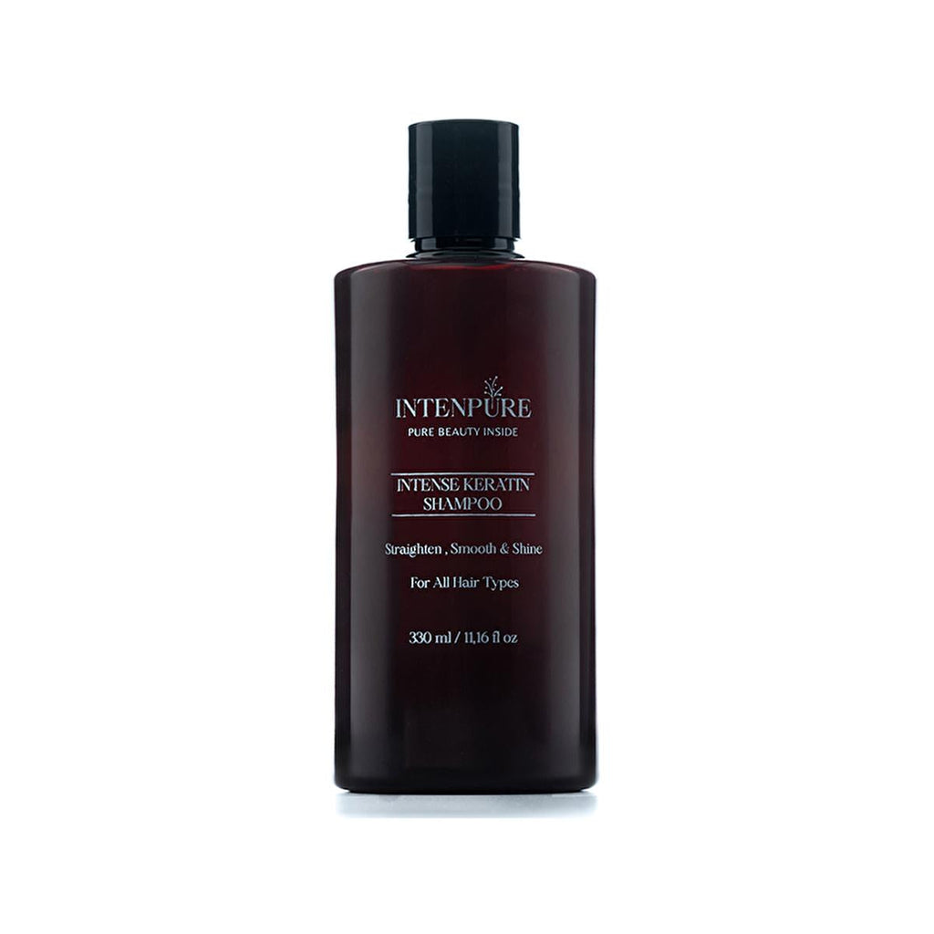 Intenpure Intense Keratin Shampoo - Moisturizing, Anti-Frizz, Silky Hair Care for Dry or Damaged Hair - 330 ml