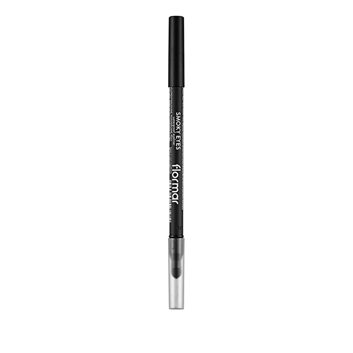 Flormar Smoky Eyes Carbon Black Waterproof Eyeliner - Long-Lasting, Waterproof Formula for Dramatic Eye Makeup