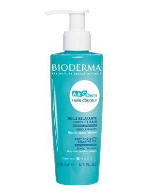 ABCDerm Baby Massage Oil - Nourishing, Soothing, Hypoallergenic Relaxing Oil for Sensitive Skin - 6.76 fl oz