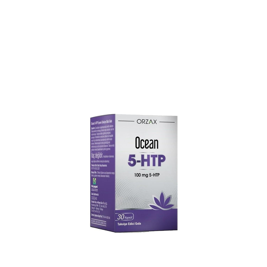 Ocean 5-HTP Supplement 100 mg Capsules - Supports Mood & Relaxation - Dietary Supplement for Adults & Children Over 11 Years