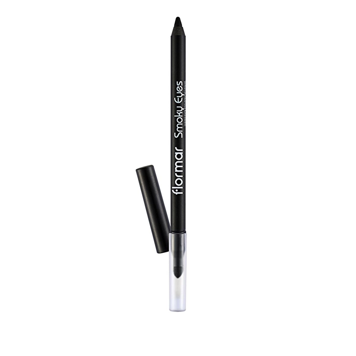 Flormar Smoky Eyes Carbon Black Waterproof Eyeliner - Long-Lasting, Waterproof Formula for Dramatic Eye Makeup
