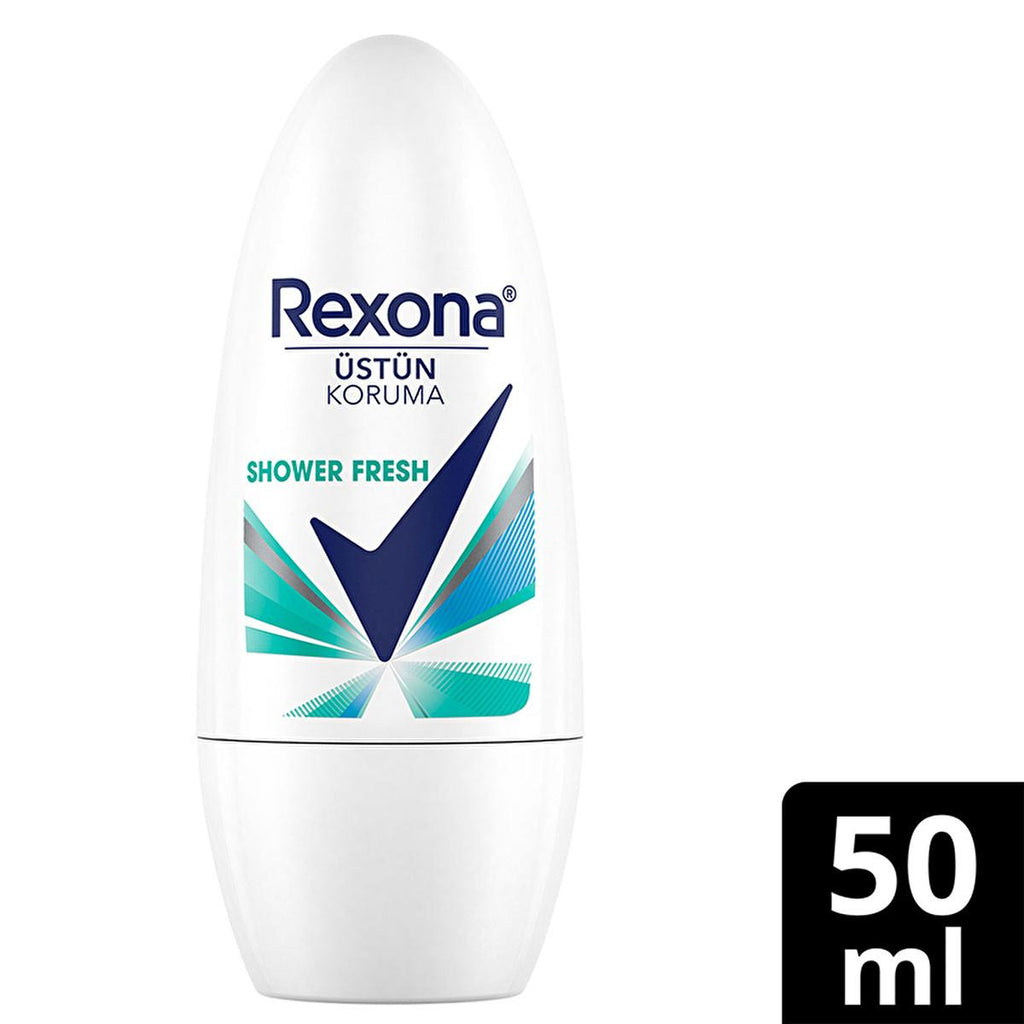 Rexona Shower Fresh Roll-On Deodorant - 72 Hour Odor & Wetness Protection for Women | Long Lasting Antiperspirant