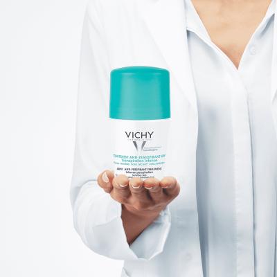 Vichy Intense Anti-Perspirant Deodorant for Excessive Sweating - Long Lasting Sweat & Odor Protection, Alcohol & Paraben-Free, Hypoallergenic