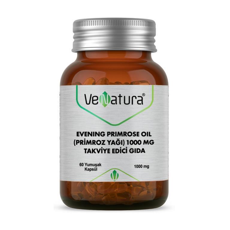VeNatura Evening Primrose Oil Supplement 1000 mg - 60 Capsules - Natural Health Product