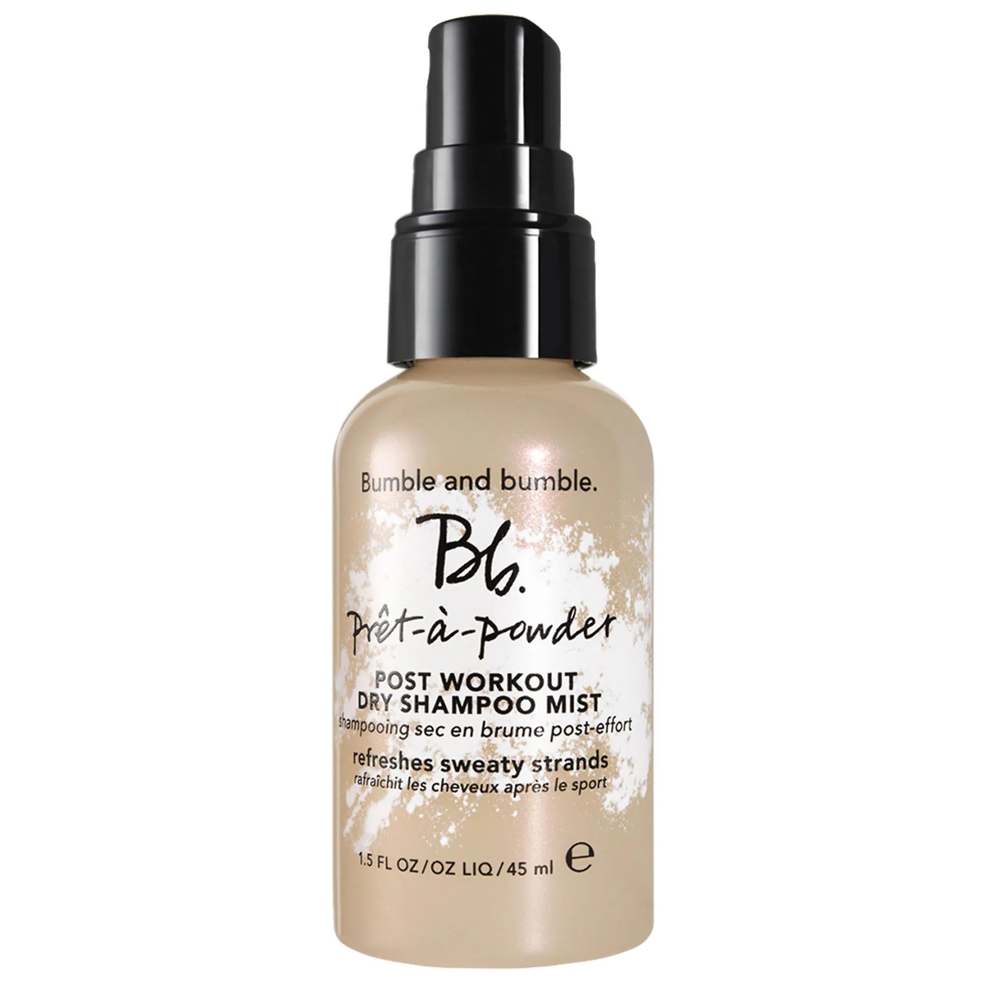 Prêt-à-powder Non-Aerosol Dry Shampoo Mist - Post Workout Hair Refreshment with UV Protection