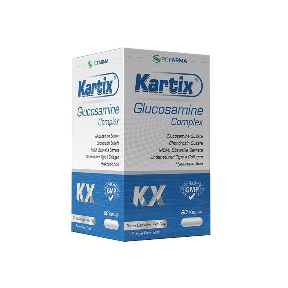 Kartix Glucosamine Complex 90 Capsules - Joint Health Support Supplement with Glucosamine, Chondroitin, MSM, Boswellia Serrata, Hyaluronic Acid, and Undenatured Type II Collagen