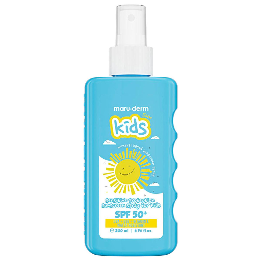 Maruderm SPF 50+ Sunscreen Spray for Kids - Sensitive Skin Protection, UVA/UVB, Pantenol, Vitamin E, Broad Spectrum - 200ml