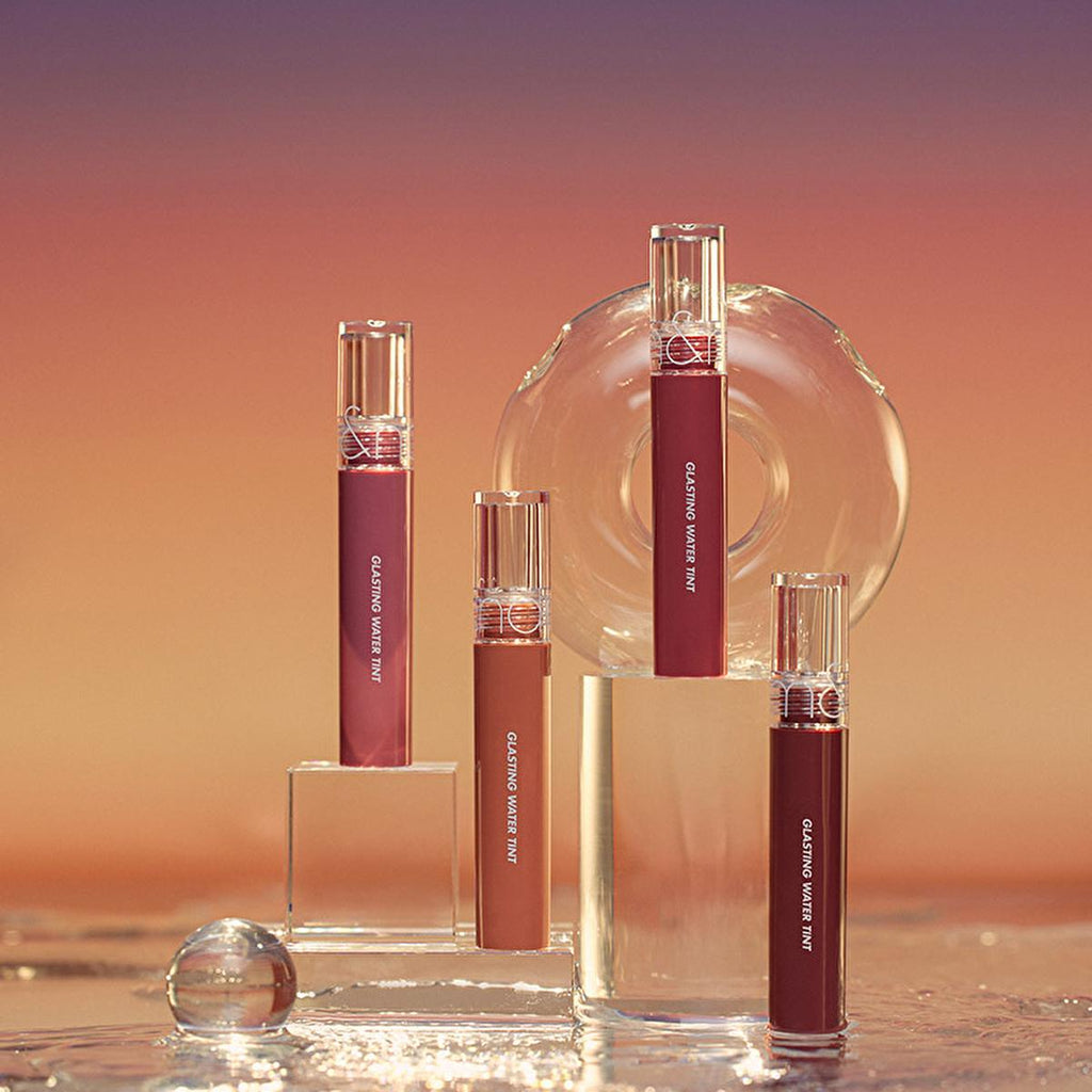 rom&nd Glasting Water Tint: Rose Stream - Hydrating, Non-Sticky & Glossy Lip Gloss for Vibrant Color & Plump Lips