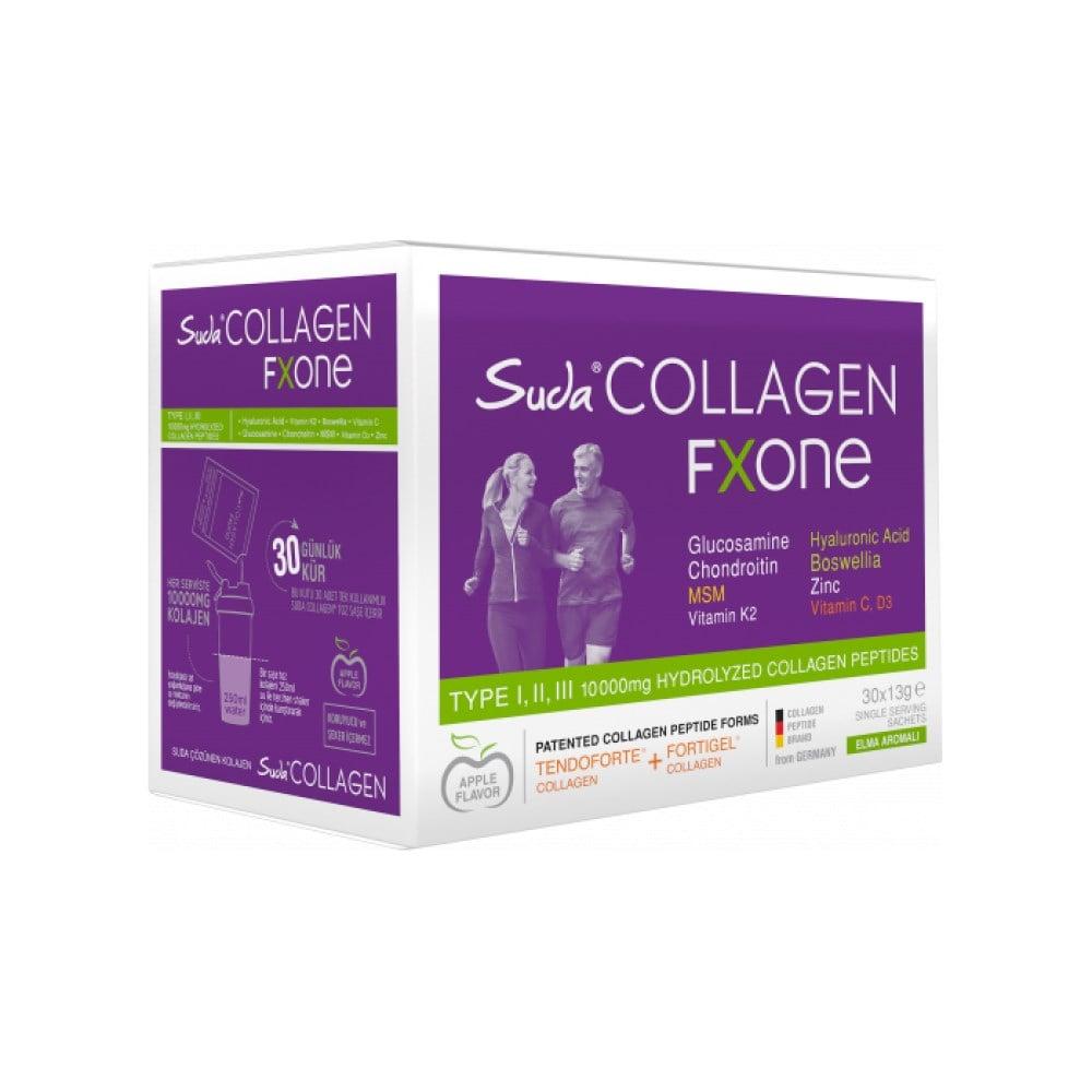 Suda Collagen FxOne Apple Flavored Collagen Supplement - 30 Sachets for Skin & Joint Health