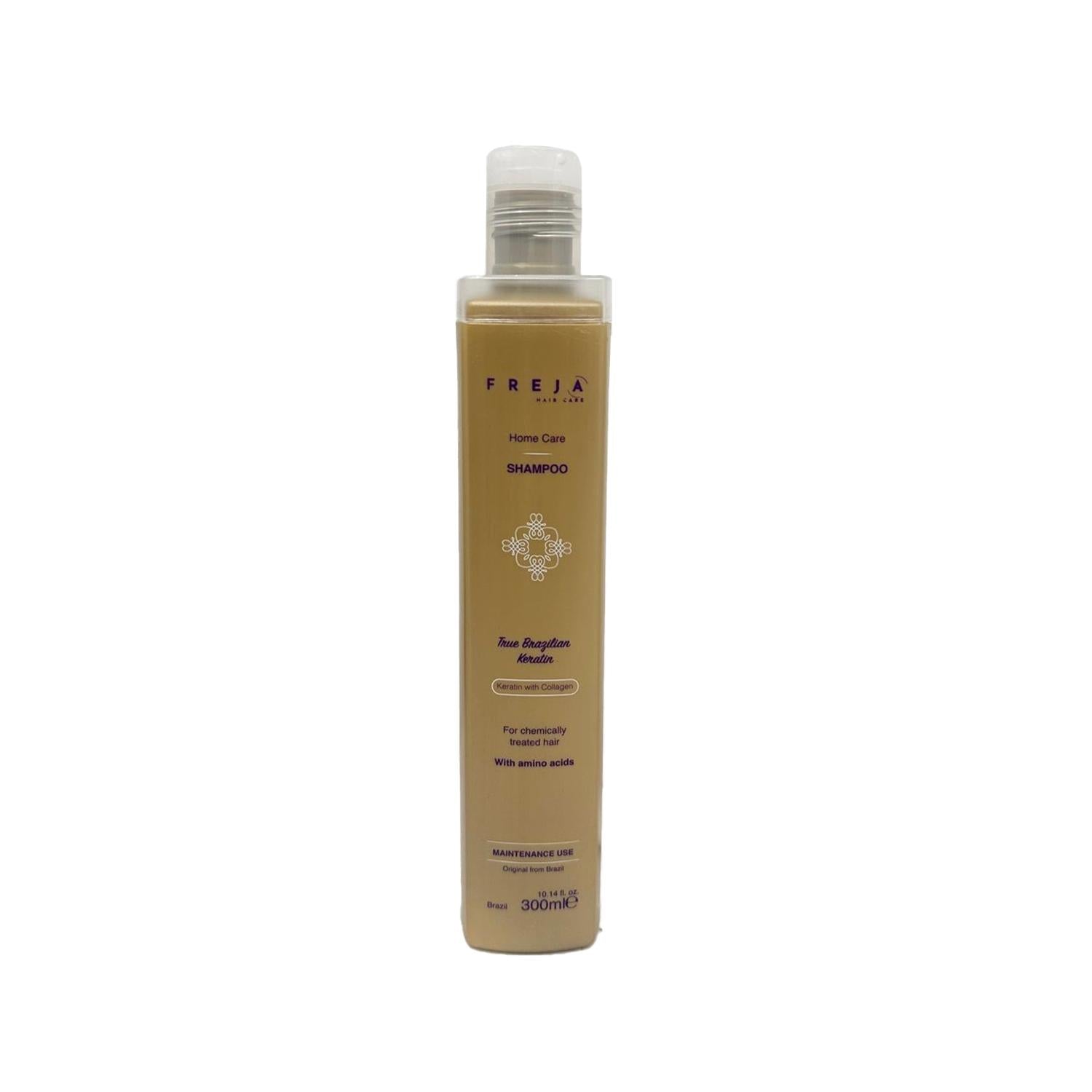 FREJA Brazilian Keratin Ultimate Şampuan 300 ml - Nourishing Hair Care Shampoo for Damaged Hair