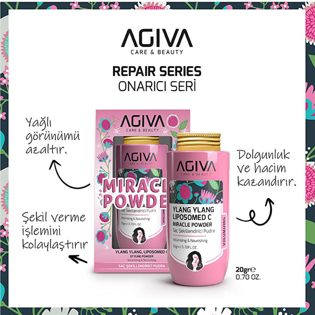 Agiva Ylang Ylang Lipozomed C Hair Volumizing Powder: Add Volume, Reduce Oil & Achieve a Matte Finish