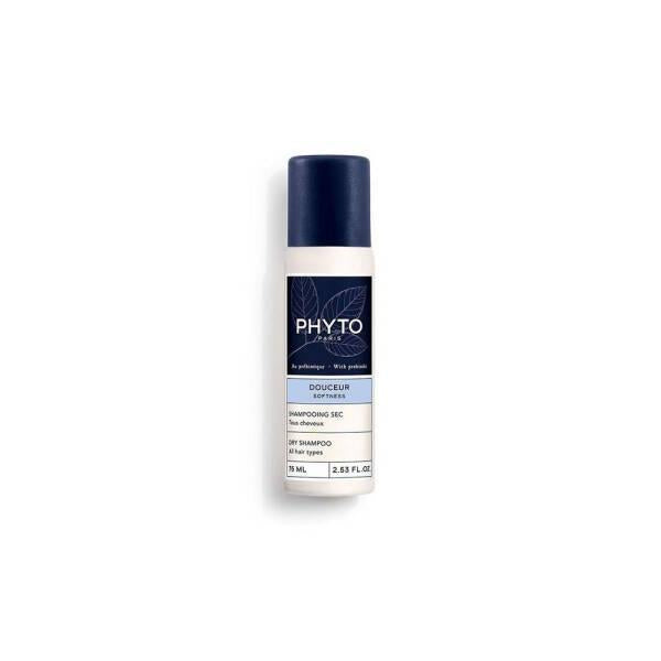 Phyto Softness Dry Shampoo 75ml - No Water Needed, Absorbs Oil, Aerosol Hair Care