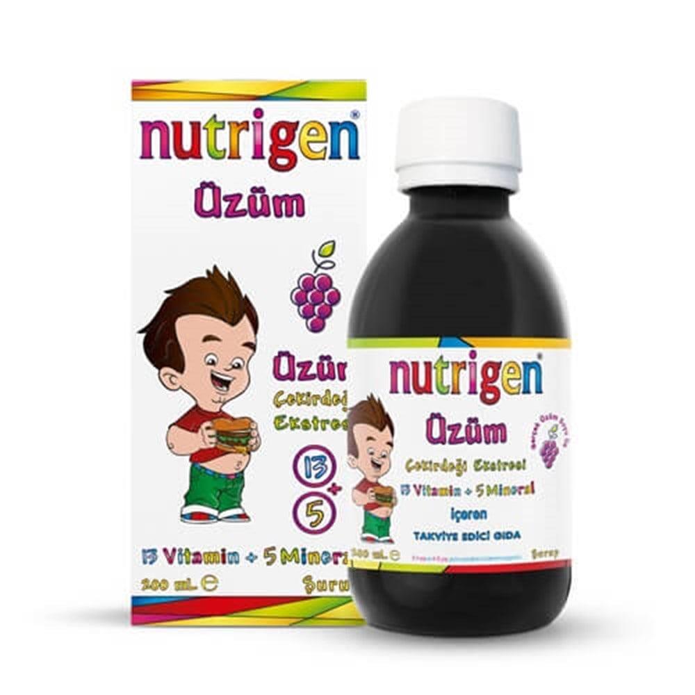 Nutrigen Grape Syrup Supplement for Kids - Natural Health Tonic, 6.76 fl oz