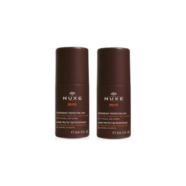 Nuxe Men 24HR Protection Deodorant: Aluminum & Alcohol-Free Roll-On for Sensitive Skin, Long-Lasting Odor Control