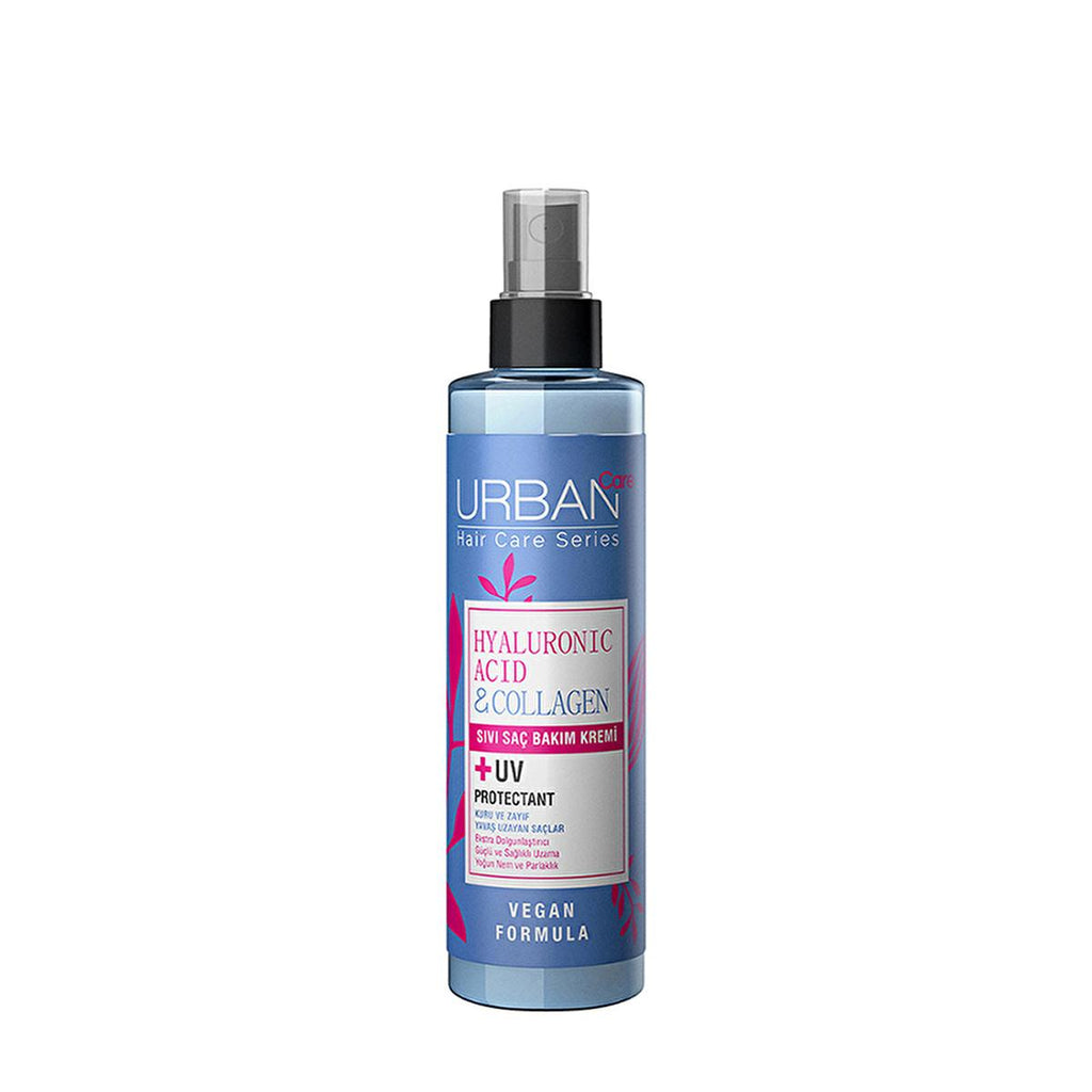 Urban Care Hyaluronic Acid & Collagen Hair Spray: Hydrating & Volumizing Vegan Hair Care for Dry, Lifeless Hair - Paraben Free, Detangler & Shine