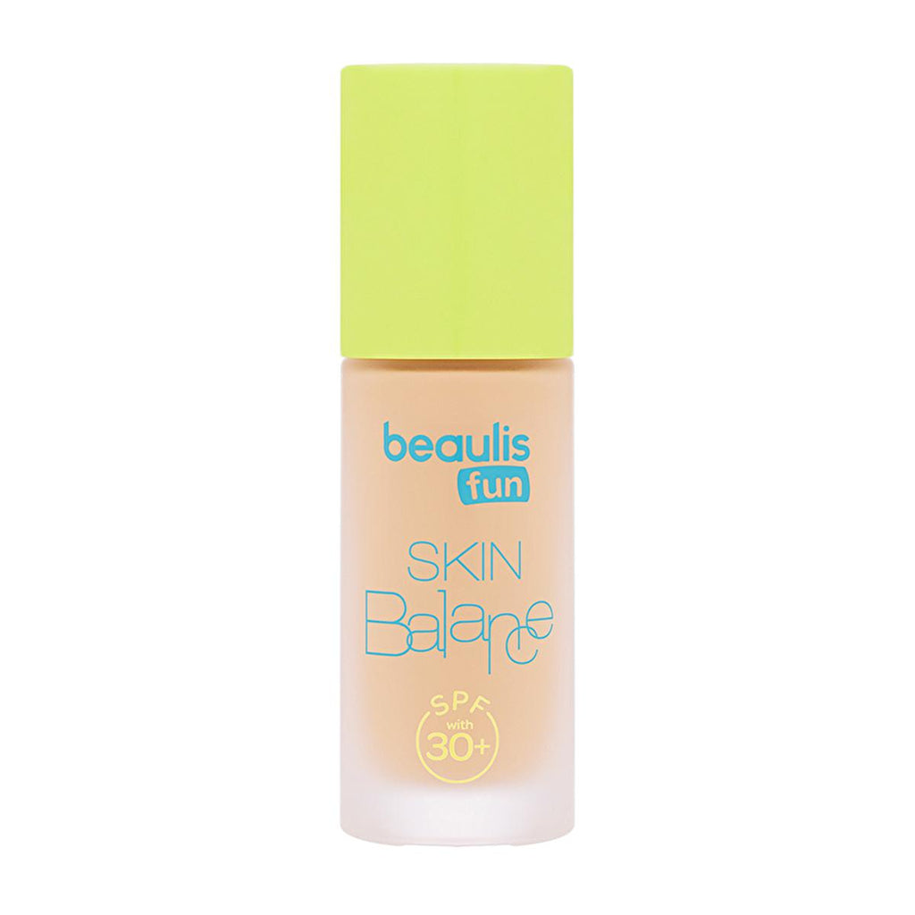 Beaulis Fun Skin Balance Foundation 128 Bright On - Lightweight, Natural Finish, SPF 30