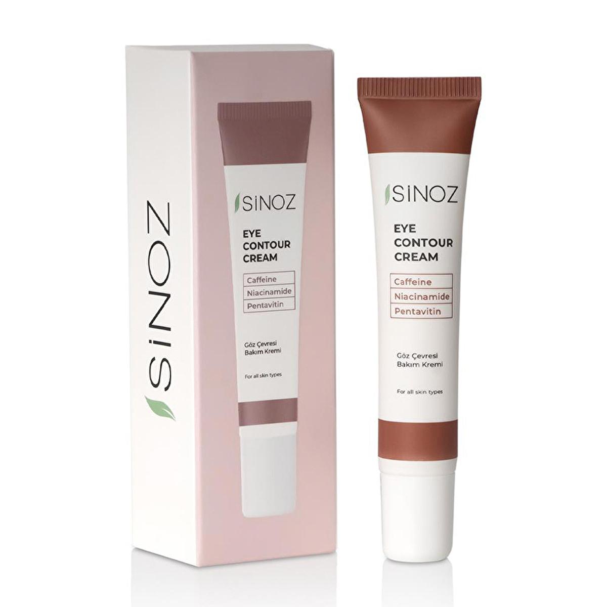 Sinoz Eye Cream: Reduce Dark Circles & Wrinkles with Caffeine & Niacinamide - Intense Hydration for All Skin Types