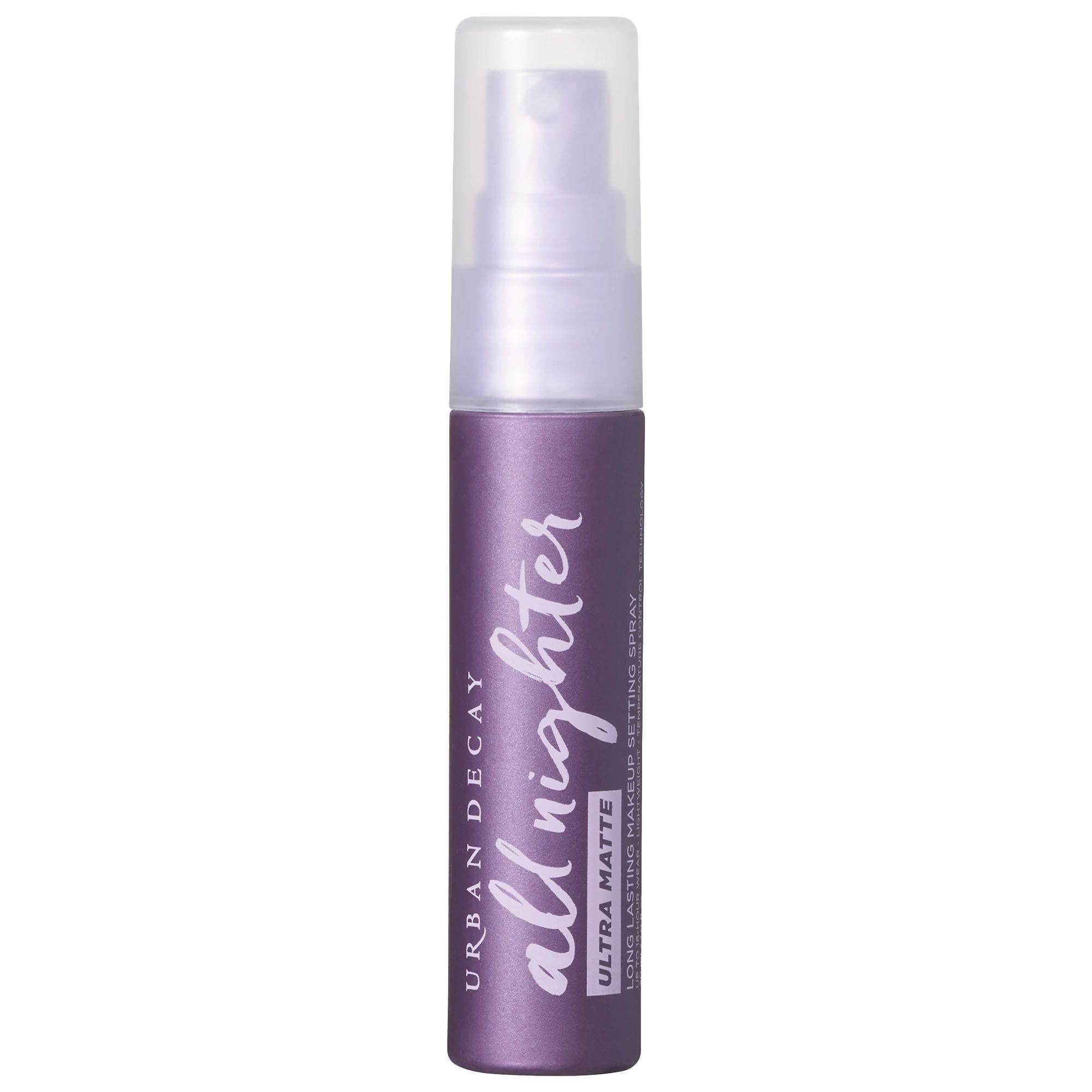 Urban Decay Mini All Nighter Ultra Matte Setting Spray - Long-Lasting Makeup, Vegan, Cruelty-Free, Oil Control